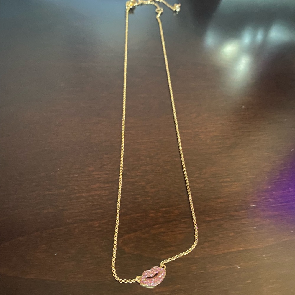 Kate spade lip necklace